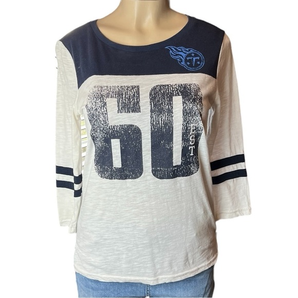 NFL Tops - NFL Tennessee Titans Soft Raglan Vintage Look Baseball T-Shirt Women’s Small​​​​